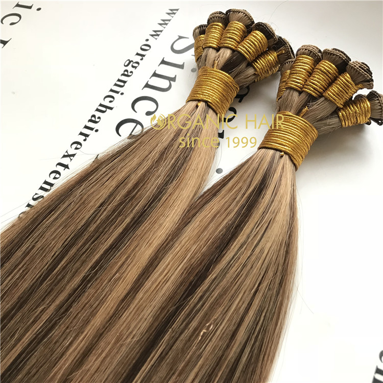 Hair extensions to order-- hand tied weft hair extensions C8